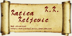 Katica Keljević vizit kartica